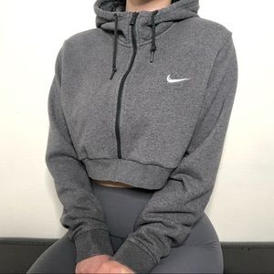 nike cropped zip